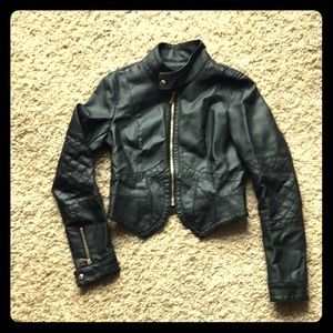 Faux leather jacket